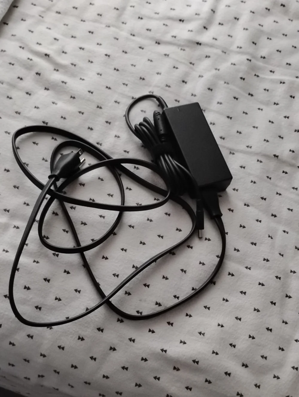Black Laptop Power Adapter with USB-C Plug